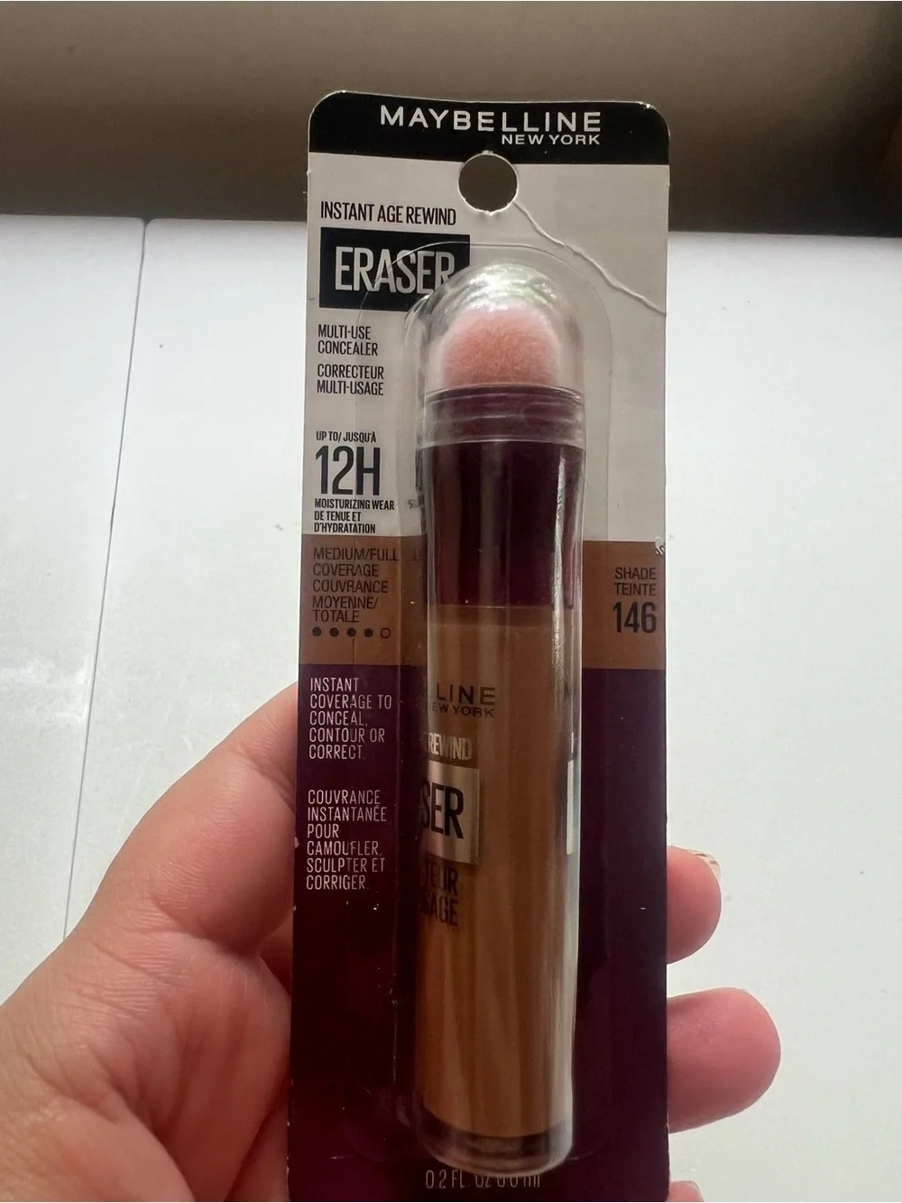 Maybelline Instant Age Rewind Instant Eraser Multi-Use Concealer, 146, 0.2 fl oz